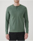 Фото #1 товара Men's Cotton Softspun Long Sleeve Henley