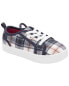 Toddler Plaid Canvas Sneakers 4