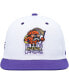 Men's White, Purple Los Angeles Lakers Kurt Rambis Two-Tone Snapback Hat White, Purple - фото #3