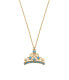 Фото #1 товара Charming Gold Plated Princess Necklace NS00020YZBL-157.CS (Chain, Pendant)