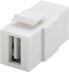 Фото #2 товара Goobay 79909 - Flat - White - USB A - USB A - Female - Female