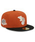 Фото #1 товара Men's Orange, Black Oakland Athletics 59FIFTY Fitted Hat