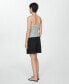 Фото #2 товара Women's Pleats Detail Denim Shorts