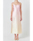 ფოტო #1 პროდუქტის Women's Ombre Sleeveless Midi Dress