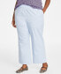 Фото #3 товара Trendy Plus Size Pull-On Chino Pants, Created for Macy's