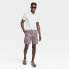 Фото #2 товара Men's 8.5" Tropical Pineapple Print Board Shorts - Goodfellow & Co Coral Orange