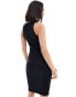 Фото #2 товара Vero Moda ribbed tank mini dress in black