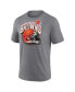 Фото #3 товара Men's Heathered Gray Cleveland Browns End Around Tri-Blend T-shirt