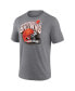 Men's Heathered Gray Cleveland Browns End Around Tri-Blend T-shirt