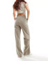 Фото #2 товара Reclaimed Vintage taupe pinstripe pull on trouser