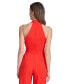 ფოტო #2 პროდუქტის Women's Belted Flare-Leg Jumpsuit