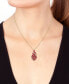 ფოტო #5 პროდუქტის EFFY® Ruby (3-1/4 ct. t.w.) & Diamond (1/6 ct. t.w.) Swirl 18" Pendant Necklace in 14k Gold