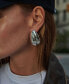 ფოტო #2 პროდუქტის Abstract Tear-Shape Dome Drop Earrings