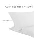 Фото #9 товара Plush Down Alternative Cooling Gel-Infused Fibers 2 Pack Pillows, Standard