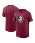 Фото #1 товара Men's Garnet Florida State Seminoles Primetime Evergreen Logo T-Shirt