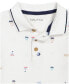 ფოტო #3 პროდუქტის Baby Boys Printed Pique Polo Shirt and Prewashed Twill Shorts, 2 Piece