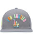 Фото #3 товара Men's Gray Los Angeles Dodgers Washed Neon Snapback Hat