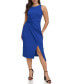 Фото #1 товара Women's Ruched Side-Twist Sleeveless Midi Dress