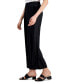 Фото #3 товара Women's Satin Jacquard Wide-Leg Pants, Created for Macy's