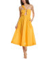 Фото #1 товара Jason Wu One-Shoulder Cutout Linen-Blend Maxi Dress Women's