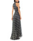 Фото #2 товара Women's Foil-Print Sleeveless Halter Dress