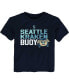 Toddler Deep Sea Blue Seattle Kraken Mascot Head T-shirt