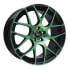 Фото #1 товара Литый диск Rh Alurad NBU Race 9.5x19 ET45 - LK5/112 ML72.6, цвет полированный - зеленый