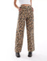 COLLUSION X015 baggy jeans in washed leopard print VERWASCHENES LEOPARDENMUSTER, W32 - фото #4