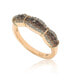 ფოტო #1 პროდუქტის Suzy Levian Sterling Silver Cubic Zirconia Petite Brown & White Anniversary Band