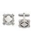 ფოტო #1 პროდუქტის Stainless Steel Brushed and Polished Cufflinks