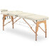 Фото #2 товара Stół łóżko do masażu drewniane przenośne składane Marseille Beige do 227 kg beżowe