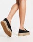 Фото #6 товара South Beach frayed espadrille in black