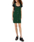 ფოტო #1 პროდუქტის Juniors' Retro Velvet Button-Front Pinafore Dress