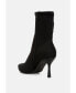 Фото #2 товара zudio solid mid heel sock boots