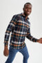 Фото #1 товара Рубашка мужская с красивым рисунком Modern Fit Defacto