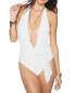 Ramy Brook 281146 Verona Plunge One Piece Swimsuit, Size Medium