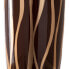 Vase Zebra Ceramic Golden Brown 18 x 18 x 48 cm