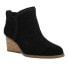 Фото #2 товара TOMS Kaia Round Toe Wedge Booties Womens Black Casual Boots 10021318T-001