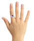 ფოტო #2 პროდუქტის Amethyst and Diamond Halo Ring