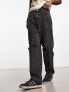 Фото #7 товара ASOS DESIGN baggy jeans with rips in washed black