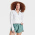 Фото #2 товара Women's 1/2 Zip Jacket - All in Motion White XS