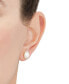ფოტო #2 პროდუქტის Cultured Freshwater Pearl (7mm) & Diamond (1/6 ct. t.w.) Halo Stud Earrings in 14k Gold