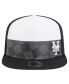 ფოტო #2 პროდუქტის Men's Black New York Mets Checkmate Trucker 9FIFTY Snapback Hat