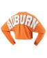 Women's Orange Auburn Tigers Laurels Crop Long Sleeve T-shirt