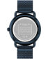 ფოტო #3 პროდუქტის Unisex Elliot Blue Stainless Steel Mesh Bracelet Watch 41mm