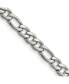 Фото #1 товара Chisel stainless Steel Polished 6.3mm Figaro Chain Necklace
