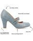 ფოტო #6 პროდუქტის Women's Windy Double Strap Mary Jane Pumps