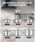 Фото #3 товара Stock Pot with Lid, Basics Stainless Steel Casserole Stockpots, 5-Quart