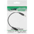 Фото #5 товара InLine Audio Adapter Cable 4 Pin 2.5mm male / 4 Pin 3.5mm female 1m