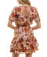 ფოტო #2 პროდუქტის Juniors' Floral-Print Ruffled Fit & Flare Dress